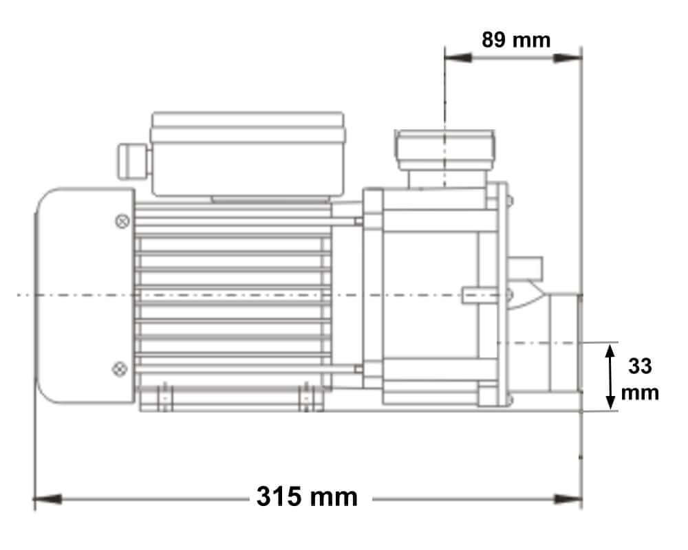 ปั๊มหอยโข่ง อ่างน้ำวน SWISS THAI WATER SOLUTION รุ่น LX-JA75 ,0.55 HP (750 W)